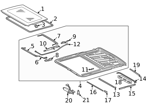 Sunroof for 2010 Mercedes-Benz CLS63 AMG #0