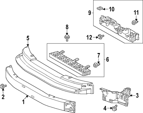 Bumper & Components - Front for 2024 Lexus GX550 #1
