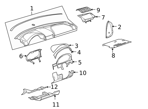 Instrument Panel for 2007 Chrysler Crossfire #0