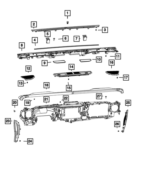 Instrument Panel for 2026 Jeep Gladiator #2