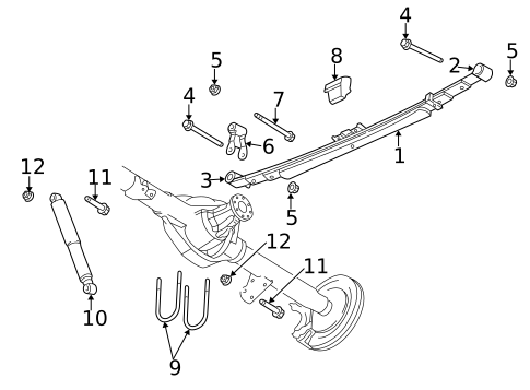 Rear Suspension for 2003 Dodge Ram 1500 #2