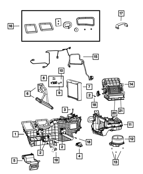 Air Conditioner and Heater Units for 2017 Ram 2500 #1