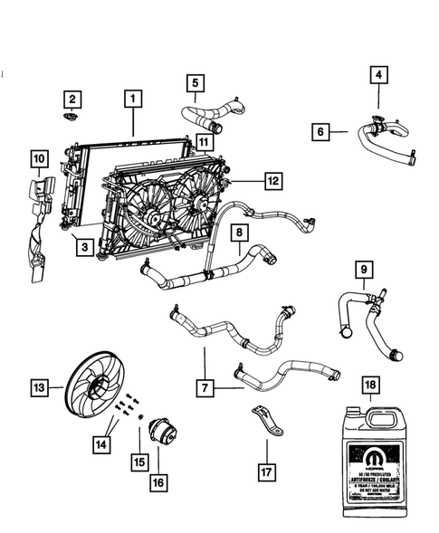 Radiator and Related Parts; Charge Air Cooler for 2010 Chrysler Sebring #0