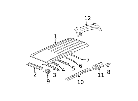 Roof & Components for 2006 Chevrolet Trailblazer EXT #0