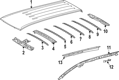 Roof & Components for 2025 Toyota Grand Highlander #0