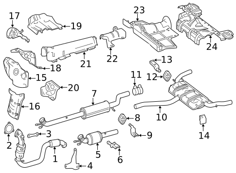 Exhaust Components for 2016 Mercedes-Benz CLA45 AMG #2