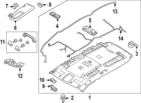 Interior Trim - Roof for 2025 Mazda CX-70 #0