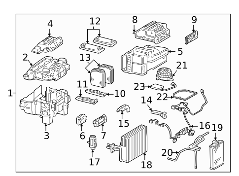 HVAC Case for 2004 Mercedes-Benz CL55 AMG #0