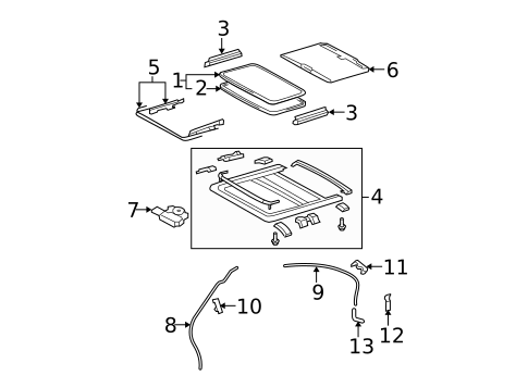 Sunroof for 2011 Lexus ES350 #0