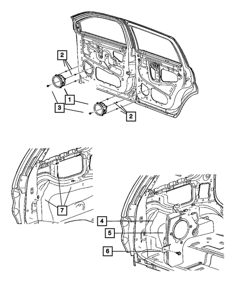 Radio, Antenna, and Speakers for 2004 Dodge Durango #2