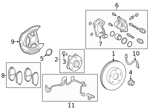 Brake Components for 2014 Lexus IS250 #1