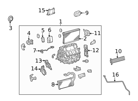 Evaporator & Heater Components for 2025 Toyota Mirai #0