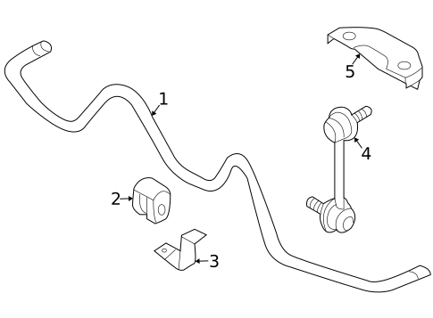 Stabilizer Bar & Components for 2004 INFINITI M45 #0