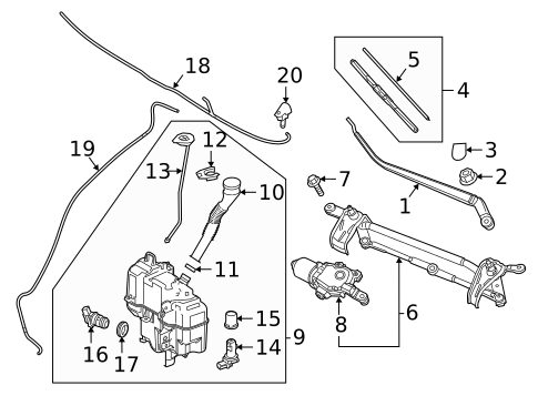 Wiper & Washer Components for 2023 Mazda 3 #1