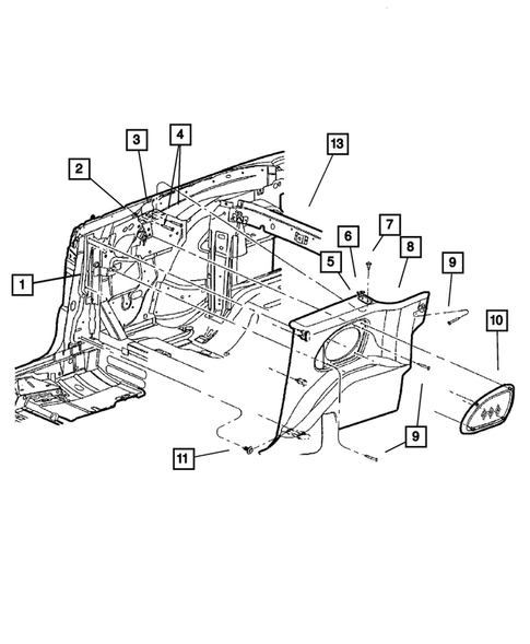 Panels-Mouldings, Scuff Plates for 2003 Chrysler Sebring #2
