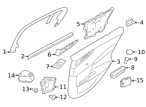 REAR DOOR for 2020 Jaguar XE #4