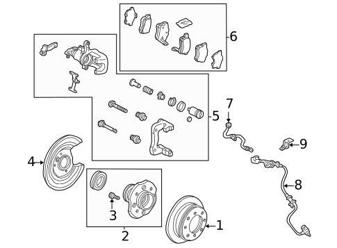 Rear Brakes for 2008 Acura TSX #0