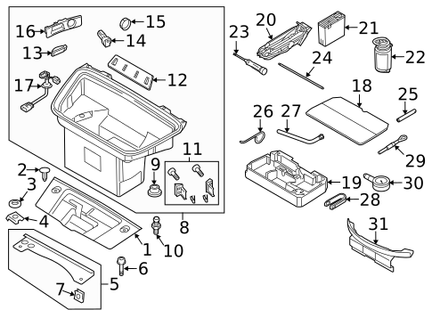 Interior Trim - Front Structure for 2025 Audi Q6 e-tron #1