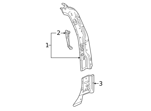 Lock Pillar for 2018 Chevrolet Silverado 2500 HD #2