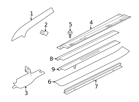 Interior Trim - Pillars for 2018 Jaguar F-Type #1