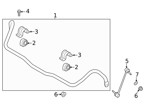 Stabilizer Bar & Components for 2024 Genesis GV80 #0