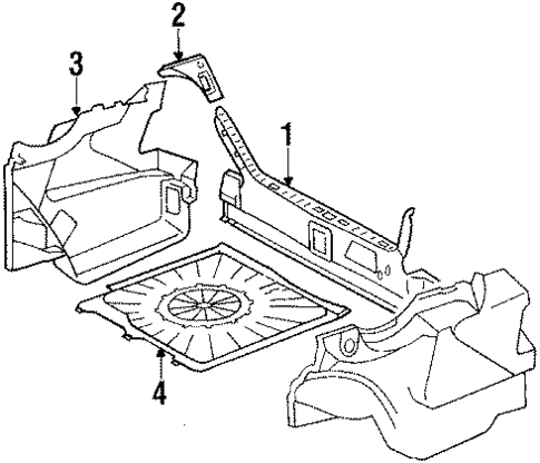 Trunk Trim for 1990 Mercedes-Benz 300CE #0