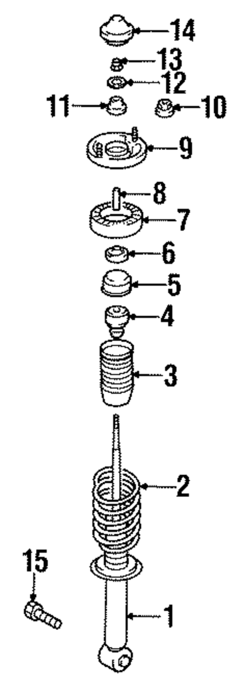 Struts & Components for 1996 Mitsubishi Eclipse #3