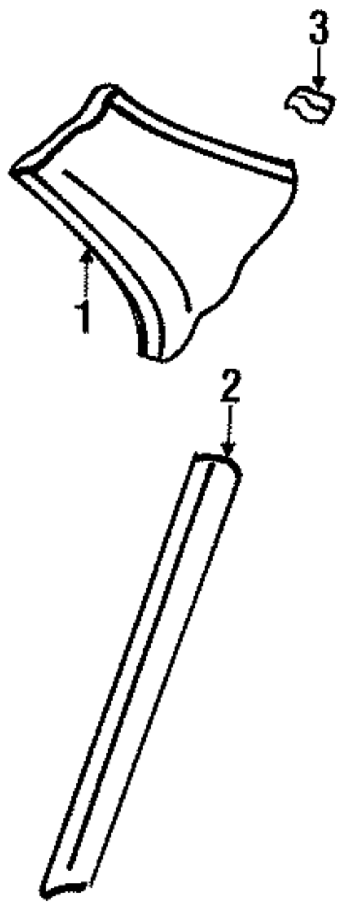 Interior Trim - Quarter Panels for 1997 Honda Accord #0