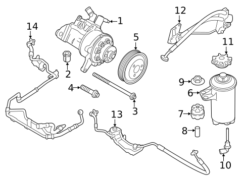 Pump & Hoses for 2017 BMW X5 #1