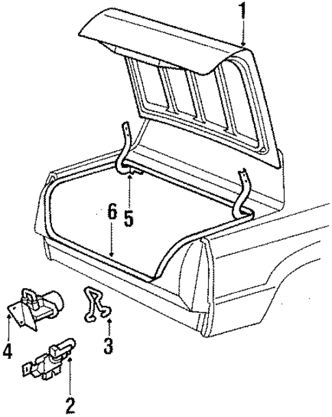 Lid & Components for 1990 Dodge Dynasty #0