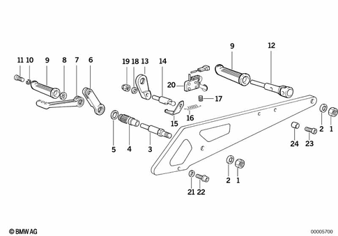 Footrests for 1986 BMW-Motorrad K 100 #0