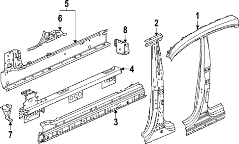 Center Pillar & Rocker for 2024 Porsche Macan #1