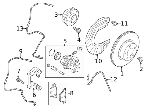 Front Brakes for 2025 BMW 750e xDrive #5