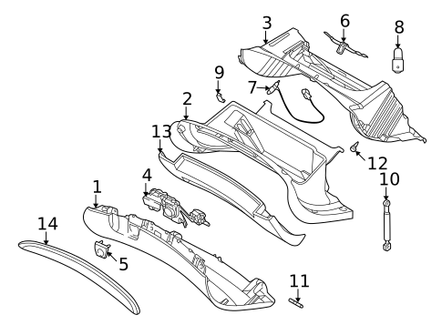 Glove Box for 2007 Volvo XC70 #0