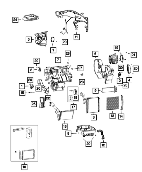 Air Conditioner and Heater Units for 2015 Jeep Cherokee #0