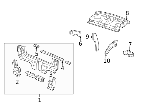Rear Body for 1996 Honda Civic #0