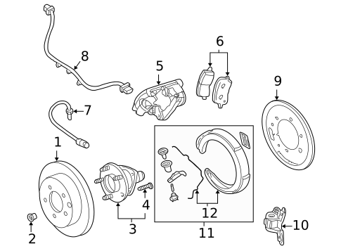 Rear Brakes for 2002 Pontiac Montana #0