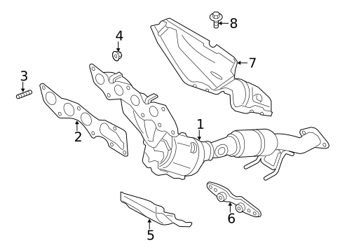 Exhaust Manifold for 2018 Ford Escape #0