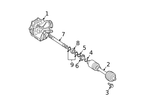 Carrier & Front Axles for 2005 Mercedes-Benz S600 #0