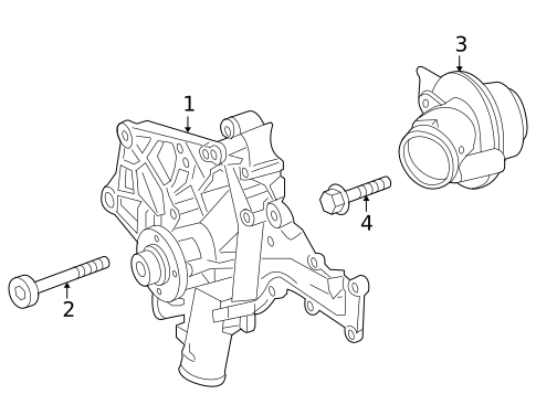 Water Pump for 2003 Mercedes-Benz CL55 AMG #0