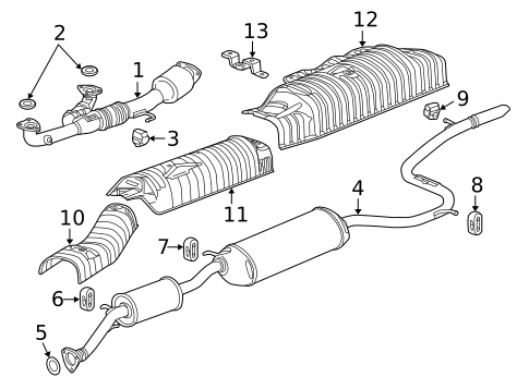 Exhaust Components for 2016 Honda Odyssey #0