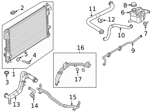 Radiators, Coolers & Related Components for 2019 Ford Police Interceptor Utility #0