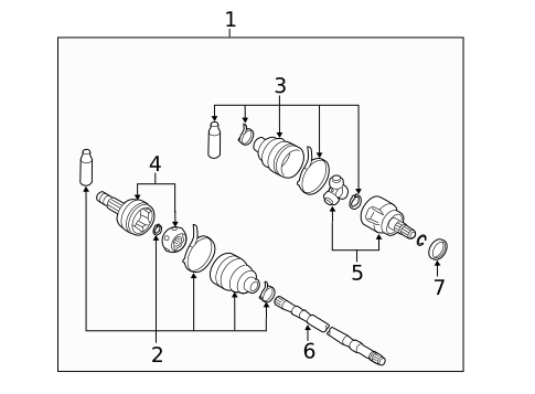 Drive Axles for 2009 Nissan Murano #2
