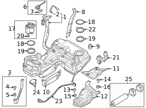 Fuel System Components for 2015 Audi A7 Quattro #0