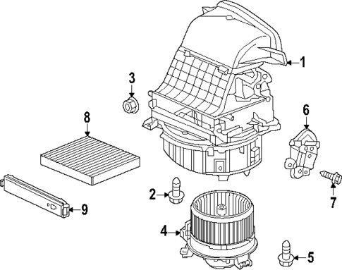 Blower Motor & Fan for 2024 Honda Pilot #0