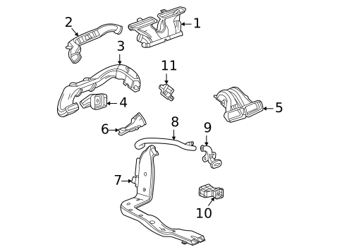 Ducts for 2020 Cadillac CT4 #0