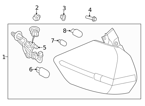 Bulbs - Chassis for 2017 Nissan Rogue #3
