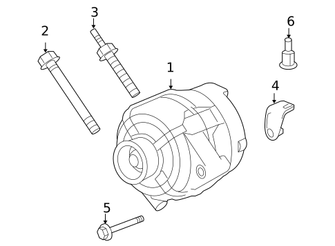 Alternator for 2006 Pontiac Montana #1