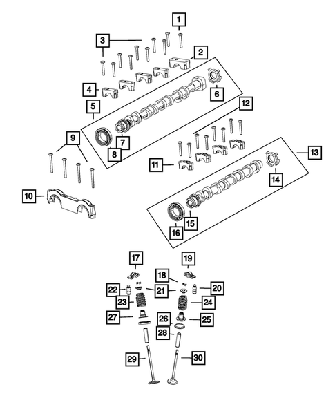 Camshaft and Valve for 2021 Jeep Wrangler #0
