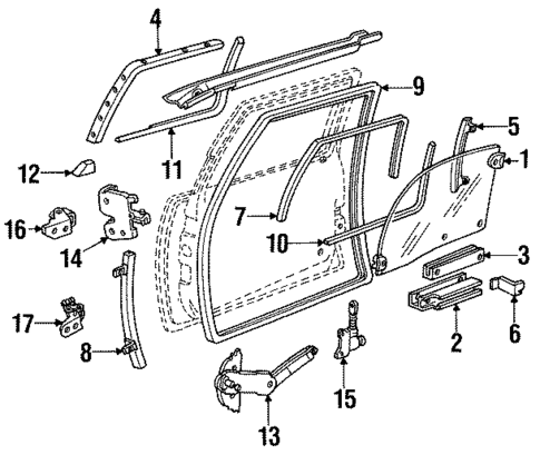 Front Door for 1996 Oldsmobile Silhouette #0